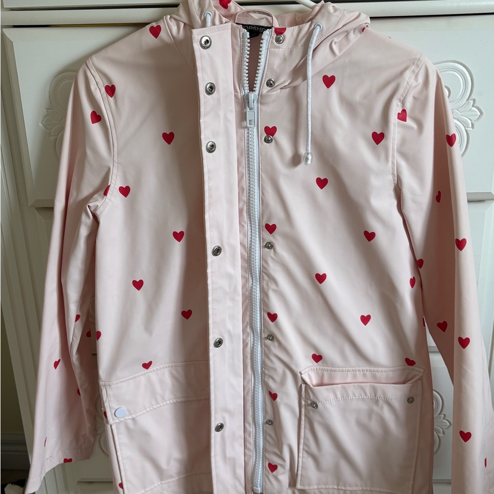 Powder pink Topshop Raincoat Size 2